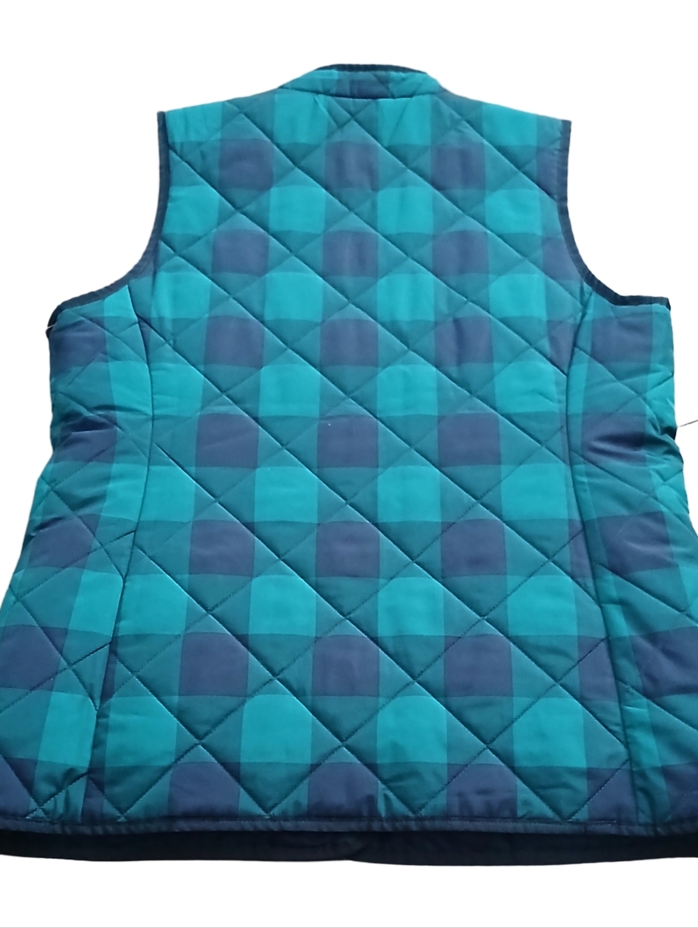 Isaac Mizrahi Women's Live Plaid Quilted Vest Size M - Picture 2 of 3